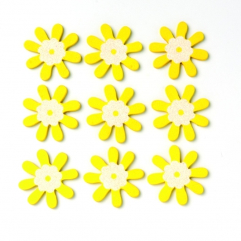 Streuteile Blumen 9St gelb