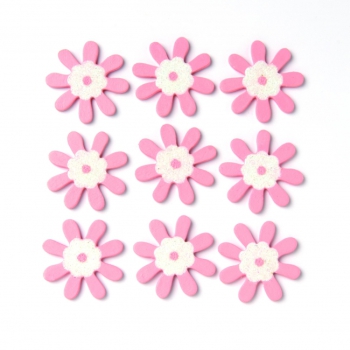 Streuteile Blumen 9St pink