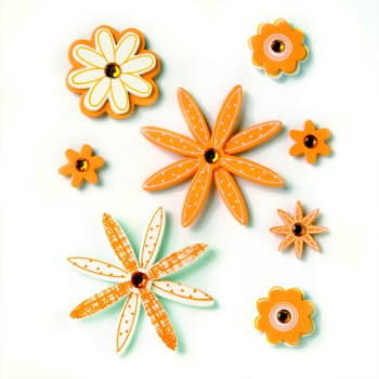 Streuteile Set Blumen 8tlg