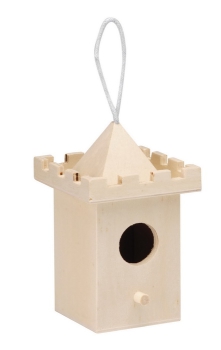 Vogelhaus Turm Pappel CN 8x8x13cm