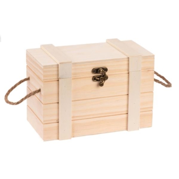 Schatztruhe mit Griffen 21x11x11,5cm