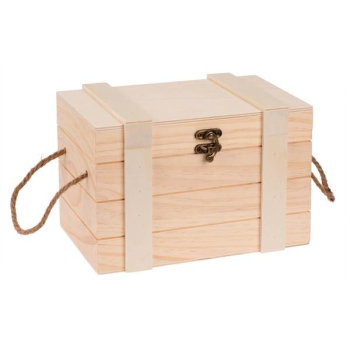Schatztruhe mit Griffen 24x16,5x15,5cm