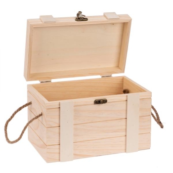 Schatztruhe mit Griffen 24x16,5x15,5cm