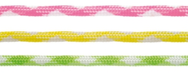 Paracord 2x4mm 3x3m gelb/grün/rosa gemustert