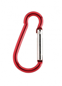 Paracord Karabiner Haken 2St 40mm rot