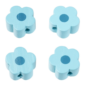 Schnulli-Blümchen 16x15,5x8mm türkis