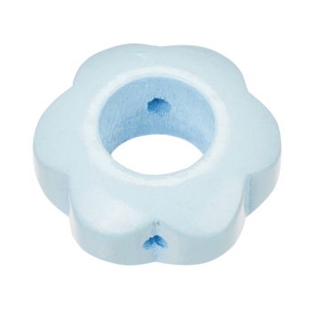 Schnulli-Blumenperle 29/12 mm hellblau