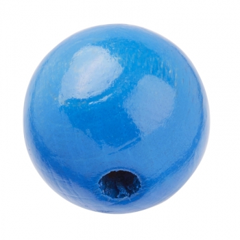 Schnulli-Holzperle 15mm blau