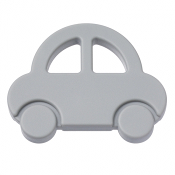 Schnulli-Silikon Auto 80mm grau