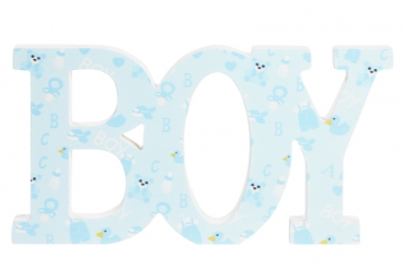 Holz-Deko Boy 28x14,5x2cm