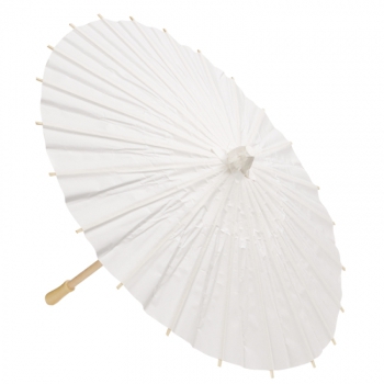 Deko-Schirm Papier 20cm weiss
