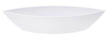 Schale weiss 6,5x11x32cm Kunststoff