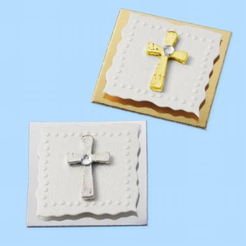 Sticker Kreuz gold