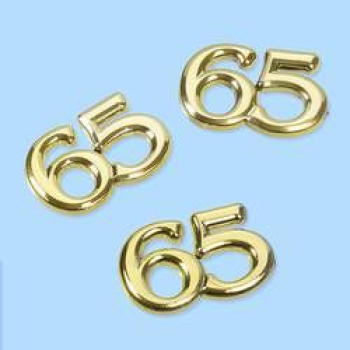 Streuteile Zahl "65"