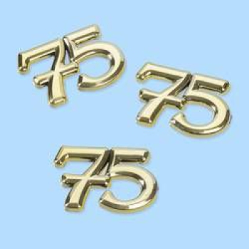 Streuteile Zahl "75"