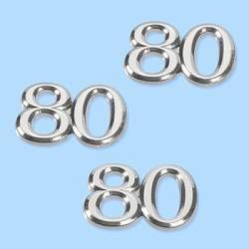 Streuteile Zahl "80"