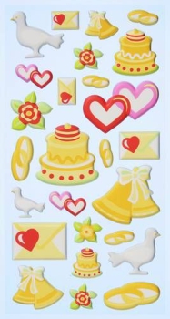 SOFTY-Stickers Hochzeit