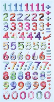 SOFTY-Stickers Design Zahlen