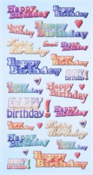 SOFTY-Stickers Happy Birthday