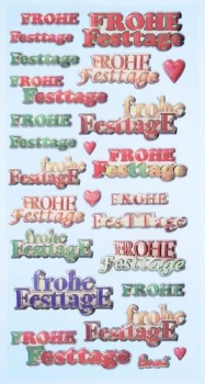 SOFTY-Stickers Frohe Festtage
