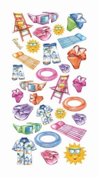 SOFTY-Stickers Sommer-Sonne-Urlaub