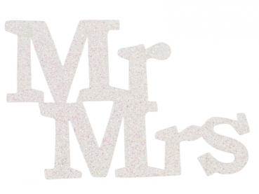 Mr. & Mrs. 11cm weiss