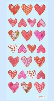 GLOSSY-Stickers Herzen