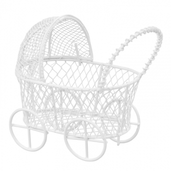 Kinderwagen 7cm weiss