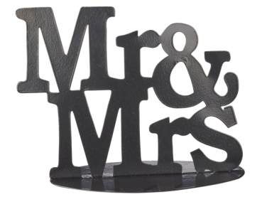 Mr.&Mrs. Deko schwarz 14cm