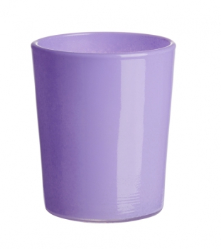 Teelichtglas 6,5x4,8x5,8cm lavendel
