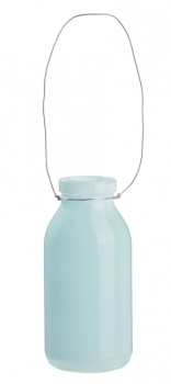 Deko-Flasche 10,5x4,8x3cm hellblau