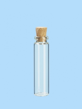 Mini-Glasröhrchen mit Kork 12x46mm