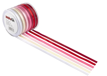 Satin-Band weiss 25mm