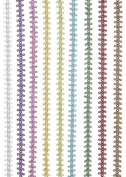 Design-Borte II 10 m gold/gr&uuml;n