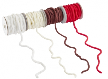 Flausch-Band rot 10m