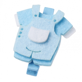 Baby-Hose 4cm m. Clip blau