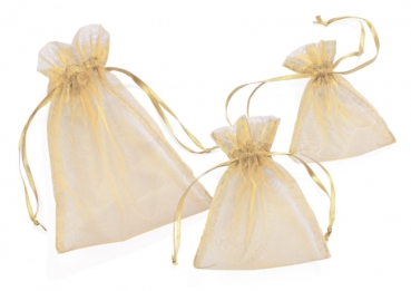 Organza-Säckchen 18x13cm creme
