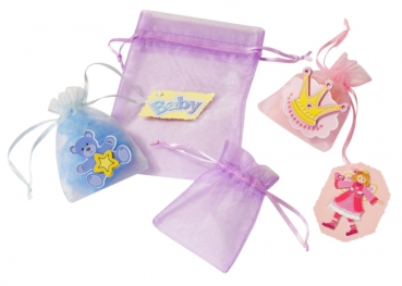 Organza-Säckchen rosa 18x13cm