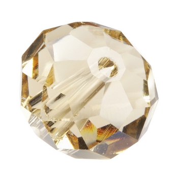 Glasschliffperle 15x18mm champagner