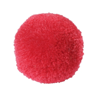 Woll-Pompons 20 mm, rot, Btl. a 6 St.