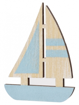 Segelboot aus Holz 8,5cm