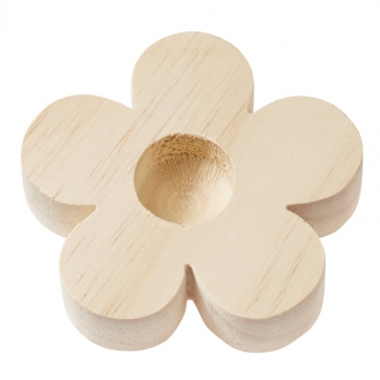 Holz-Blume für Reagenzglas 20mm 7cm