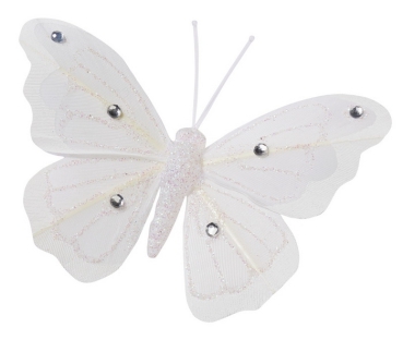 Schmetterling I weiss