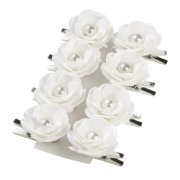 Rosen m. Klammer weiss