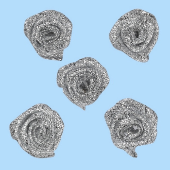 Streurosen silber 13mm