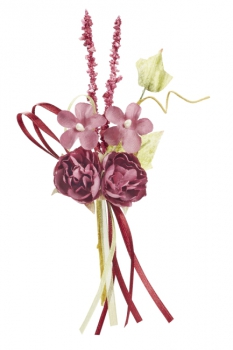 Blüten-Sträusschen 15cm burgund
