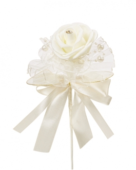 Deko-Blumenpick I 12cm creme