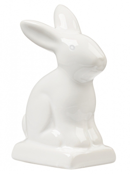 Hase ca.8,5cm keramik weiss