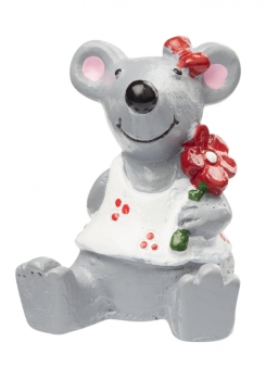 Maus mit Blume 2,5cm