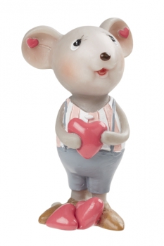 Verliebte Mäuse "Er" 7cm stehend